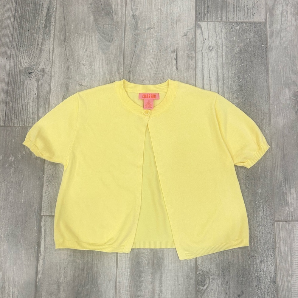Coco & Shay Butter Yellow Cardigan